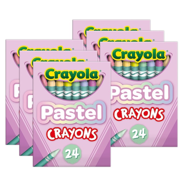 Pastel Crayons, 24 Colors Per Set, 144PK